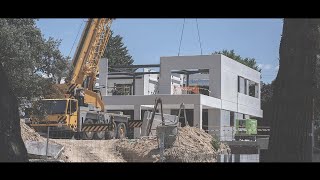 PROCESO de CONSTRUCCIÓN de una CASA PREFABRICADA en MADRID  THE CONCRETE HOME [upl. by Harrison]