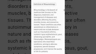 Definition of Rheumatology rheumatology medicine rheumatism [upl. by Amity]