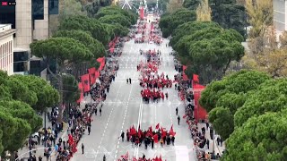 Të gjitha Trevat Shqiptare në Tiranë Parada për 112vjetorin e Pavarësisë [upl. by Newo]