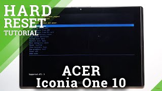 How to Bypass Screen Lock in ACER Iconia One 10 – Hard Reset via Recovery Mode [upl. by Unity645]