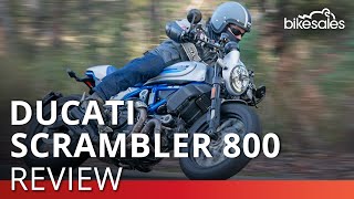 2019 Ducati Scrambler 800 Café Racer Review  bikesales [upl. by Yelsha887]