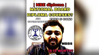 NEET Pg2024  National board diploma course detailed information  NBE Diploma [upl. by Uri]