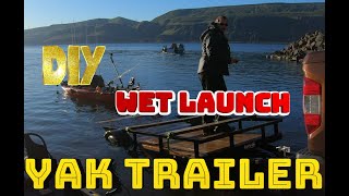 DIY Kayak Trailer Simple Minded Wet Launch Trailer [upl. by Ume525]