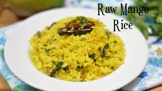 Raw Mango RiceMavinakayi ChitrannaEasy Mango Rice RecipeLeft over rice recipe [upl. by Spencer719]