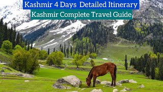 Kashmir Itinerary  Kashmir 4 Days Itinerary  Kashmir Travel Guide  Complete Guide by Heena Bhatia [upl. by Annahaj]