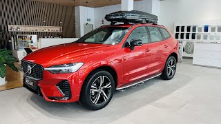 2022 Volvo XC60 Red Color  Exterior and Interior  Popular crossover [upl. by Sirovart]