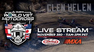 2024 World Vet Motocross Championship  LIVE from Glen Helen Raceway [upl. by Zoeller]