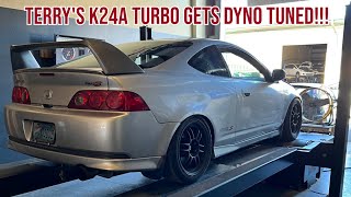 Terrys Turbo K24 RSX getting DynoTuned [upl. by Ihsar]