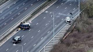 M25 Closed in both Directions after atal incident in Hertfordshire [upl. by Eneloj]