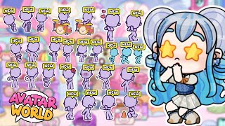 ALL SUPER EMOTICON SECRET IN AVATAR WORLD 😍 CUTE AND COOL 🌟 [upl. by Haibot]