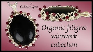 Organic filigree wirework cabochon [upl. by Alden]