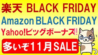 楽天イーグルス感謝祭、Amazonブラックフライデー、Yahooビッグボーナス。2024年11月お得なSALE情報☆ [upl. by Arney]