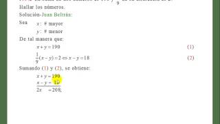 Baldor 1932 Problemas que se resuelven por ecuaciones simultáneas 👀😺😺 [upl. by Araeic]