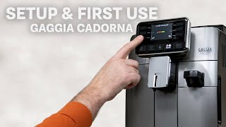 How To Initial Setup amp First Use of Gaggia Cadorna Espresso Machines [upl. by Cartie]