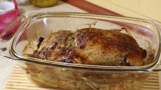 Kaczka pieczona nadziewana pyszna i miękka mój sposób Roast duck recipes [upl. by Lydie819]