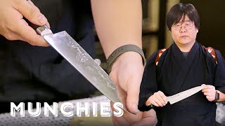 How to Sharpen a Knife with a Japanese Master Sharpener [upl. by Jilli]