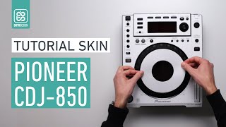 Pioneer CDJ850 Skin  How to apply a DJ Player Skin  Tutorial Doto Design  custom dj gear [upl. by Tekcirk]