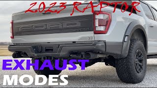 2023 Ford F150 RAPTOR Exhaust Mode Comparison [upl. by Eckhardt387]