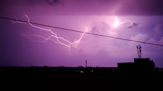 Lightning Strikes ⚡ 🌩️ Captured In 4K On Camera [upl. by Ap]