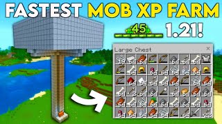 FASTEST 121 MOB XP FARM In Minecraft Bedrock [upl. by Leola]