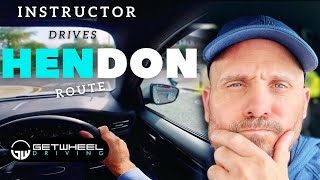 I drive a HENDON driving test route HINTS amp TIPS [upl. by Dimond]