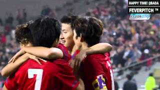 JuYoung Park 2nd Goal  KOREA vs POLAND 111007 [upl. by Aicittel89]