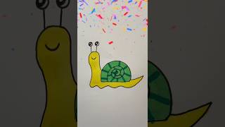 How to draw a snail easy  Step by step Drawing for kids 🐌 [upl. by Lleznol]