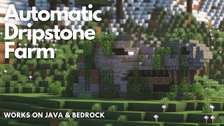 Automatic Dripstone Farm Minecraft Bedrock 120 Babushka Land [upl. by Ademordna]