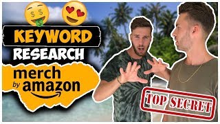 Keyword Research for Merch By Amazon Easy Free Method to Find Best Selling TShirt Designs [upl. by Annaeg]