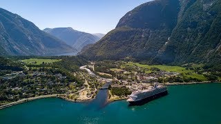 Eidfjord in Norway by drone [upl. by Fawnia535]