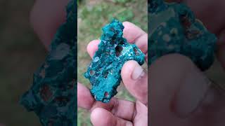 Dioptase is vibrant emeraldgreen copper silicate mineral with intense color amp brilliant luster [upl. by Amhser]