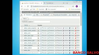 Excluir e Salvar Banco de dados através do PhpMyAdmin [upl. by Wiltz]