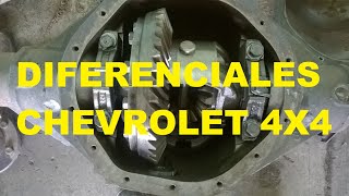 TODO SOBRE DIFERENCIALES CAMIONETAS CHEVROLET 4X4 [upl. by Enilarac]