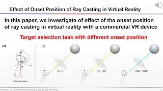 Effect of Onset Position of Ray Casting in Virtual Reality [upl. by Lew]