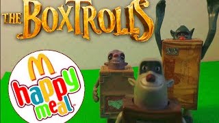 Top 3 McDonalds Kids Happy Meal BOXTROLLS TOYS [upl. by Kcirdaed693]