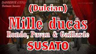 Mille ducas Ronde Pavane amp Gaillarde from DANSERYE1551 by T Susato Dulcians Yasuhiko Higaki [upl. by Lerner]