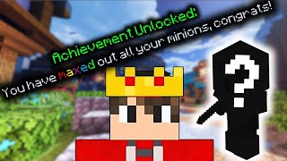 I FINALLY Maxed My Minions In Hypixel Skyblock [upl. by Enenstein]