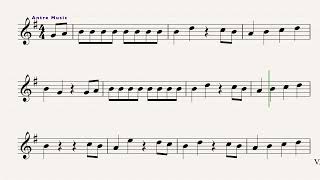 Tiritomba  Easy Flute Sheet Music [upl. by Samot]