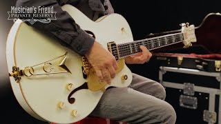 Gretsch Guitars G6136 1955 Golden Era Edition White Falcon Hollowbody Electric Guitar Vintage White [upl. by Nerua]