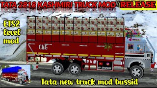 New truck mod for bussid Tata 2818 kashmiri truck mod for bus simulator Indonesia Tata truck mod [upl. by Odilo]