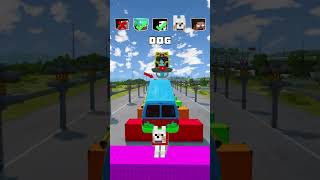 NOOB vs PRO vs HACKER vs HEROBRINE Car Jump Challenge 11 😁 🚗 shorts beamngdrive [upl. by Ttennej]