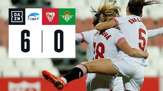 Sevilla FC vs Real Betis Féminas 60  Resumen y goles  Highlights Liga F [upl. by Ruelu]