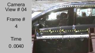 Crash Test 2008  20 Mazda 5  Premacy Side Impact NHTSA [upl. by Asille]