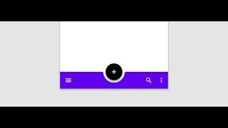 Android Material Components  BottomAppBar [upl. by Aikemat]