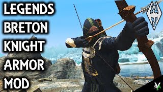 LEGENDS BRETON KNIGHT ARMOR Amazing Armor Mod Xbox Modded Skyrim Mod Showcase [upl. by Jilli941]