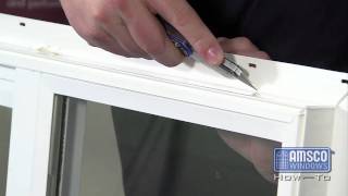 Removing a nailfin from a vinyl window [upl. by Barnard]