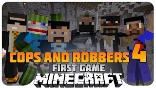 Minecraft BRAND NEW Cops and Robbers 4 wCaptainSparklez  Friends [upl. by Nylkaj]