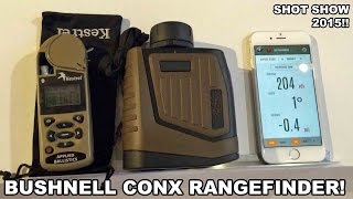 Bushnell ARC CONX Rangefinder Links to iPhone amp Kestrel [upl. by Randell]