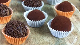 3 Ingredient Chocolate Dessert  Brigadeiro  EASY and FAST [upl. by Aicilif937]