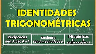 IDENTIDADES TRIGONOMÉTRICAS FUNDAMENTALES RECÍPROCAS COCIENTE Y PITAGÓRICAS  DEMOSTRACIÓN [upl. by Amar]